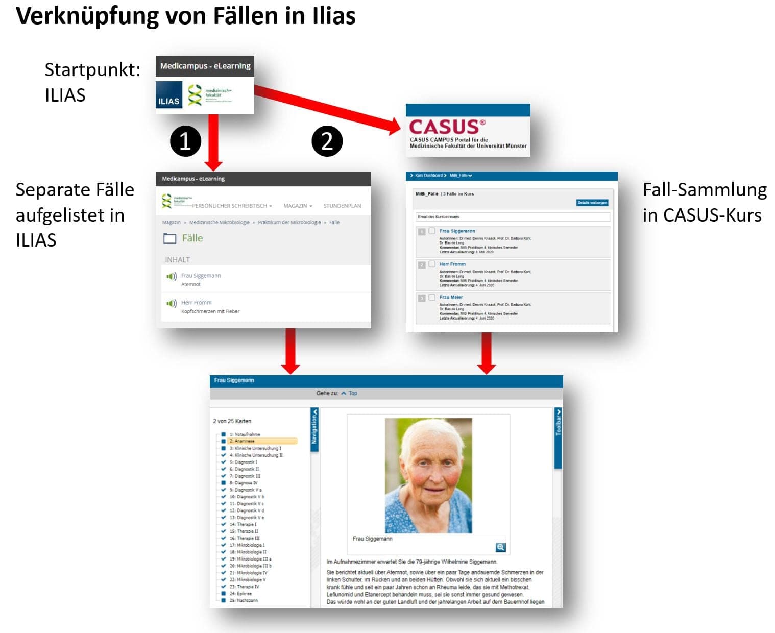 Screenshot aus dem E-Learning der Allgemein- und Viszeralchirurgie