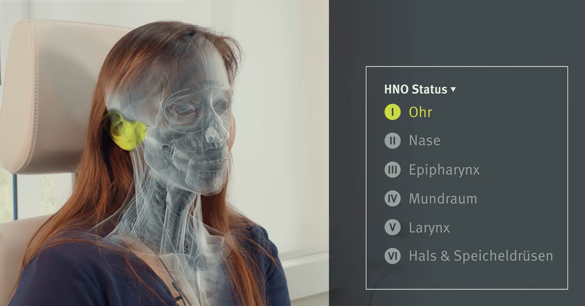 Screenshot aus dem E-Learning der HNO-Klinik