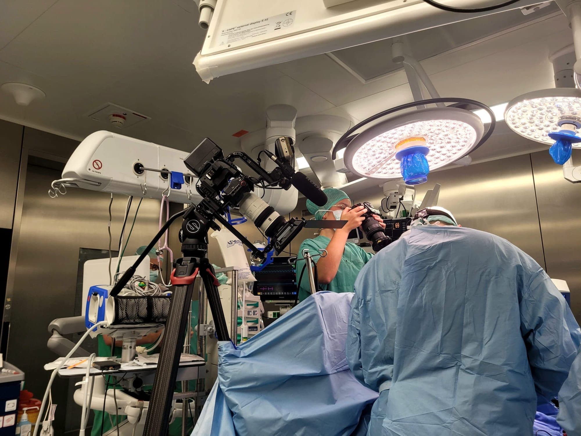 Dreharbeiten für die Lehrvideos der Herz- und Thoraxchirurgie