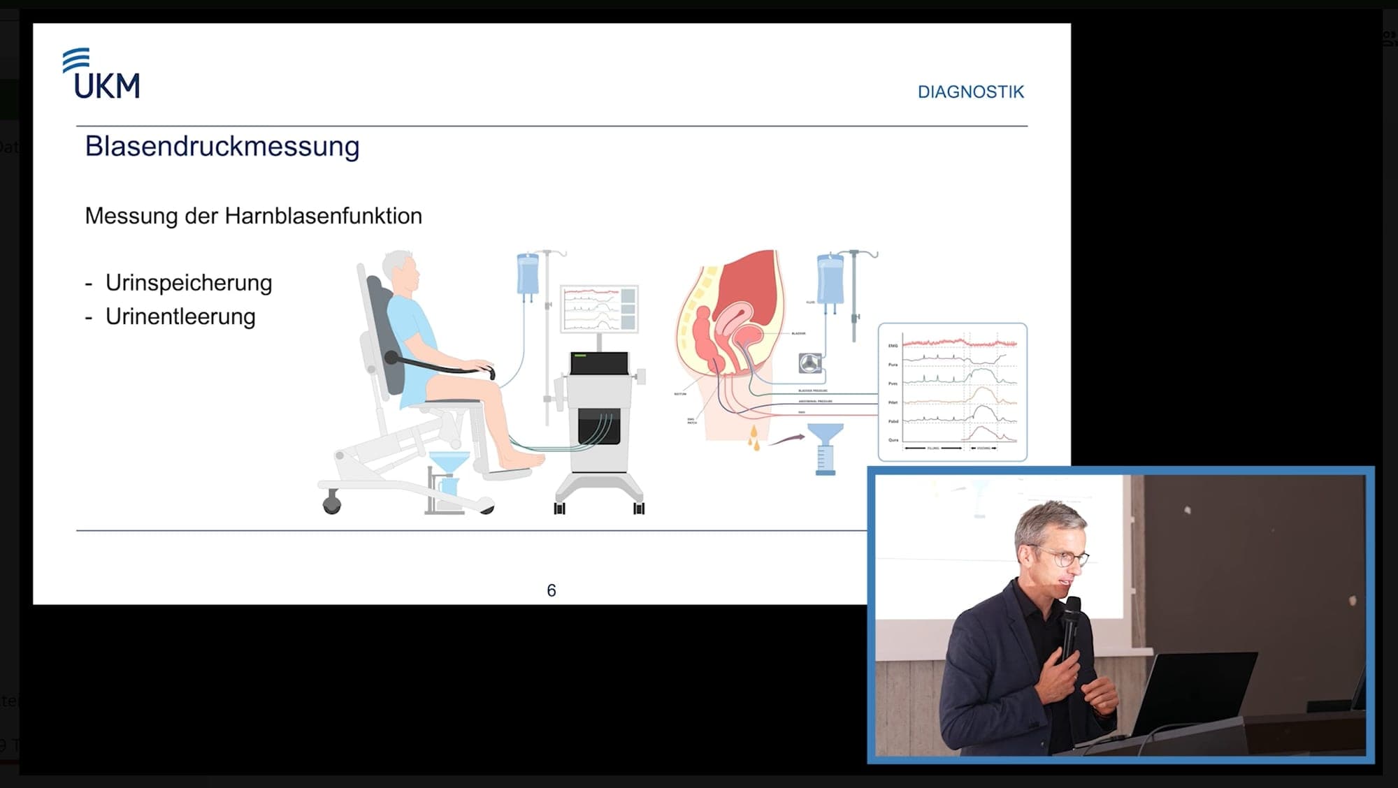 Livestream eines Vortrags beim Männertag der Klinik für Urologie (UKM)